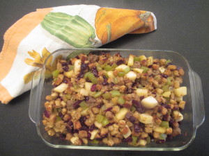 New Englad Stuffing with Sausage and Apples